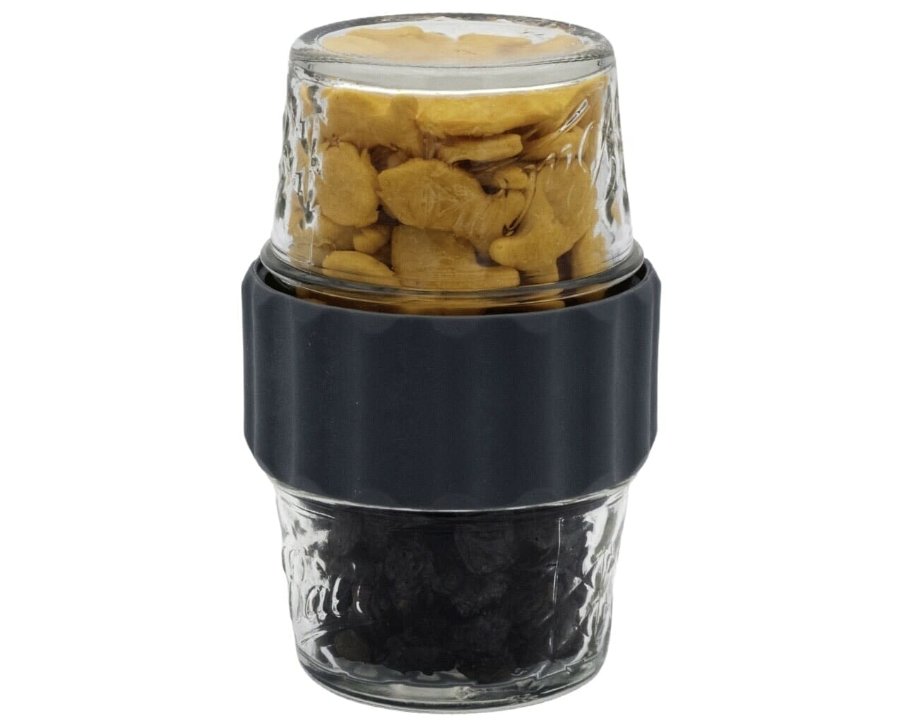 2-in-1 Lid to Connect Two Regular Mouth Mason Jars 2 Pack / With 2 Silicone Lid Liners