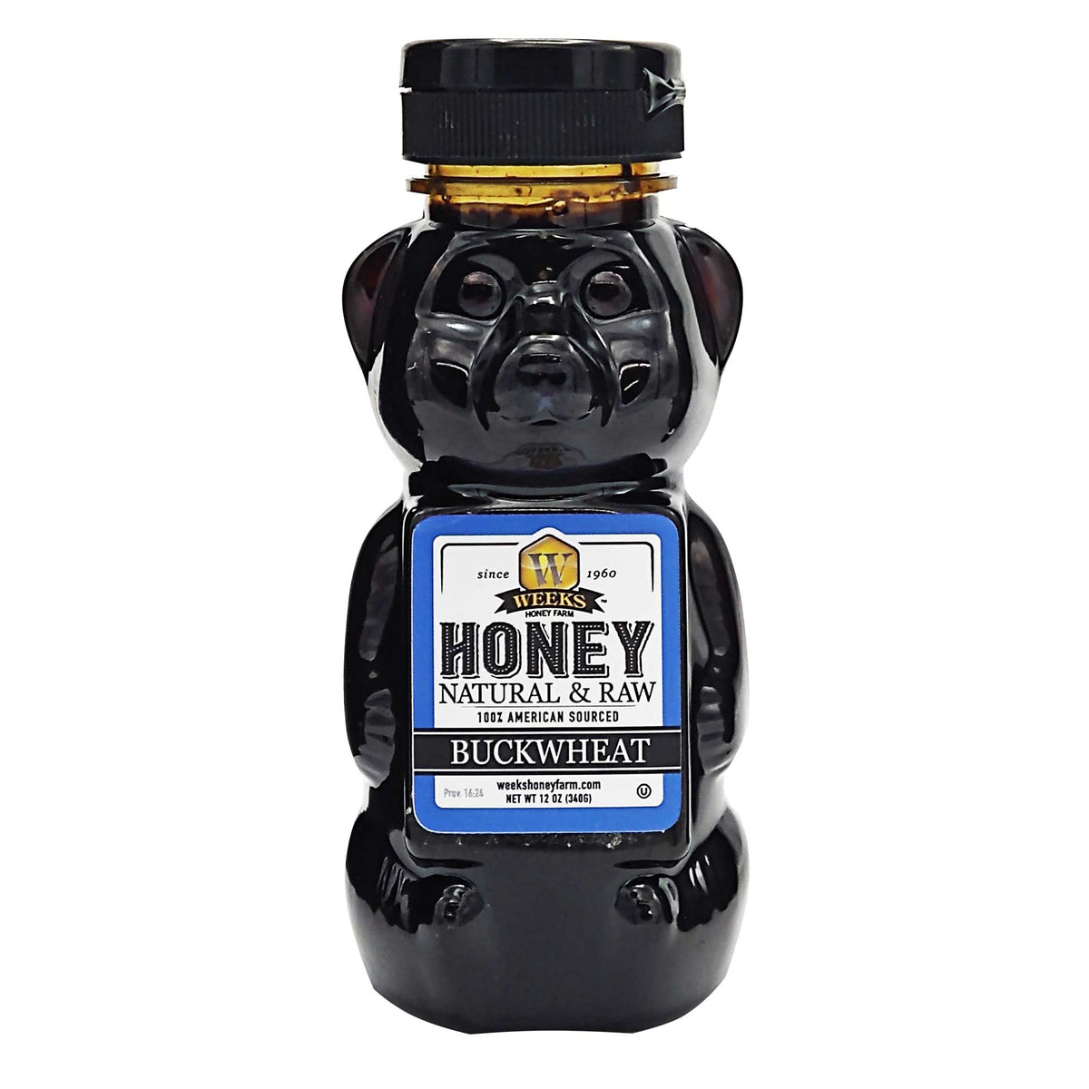 Raw Buckwheat Honey - Pure, All-Natural, Antioxidant-Rich, Dark & | Weeks Honey Farm