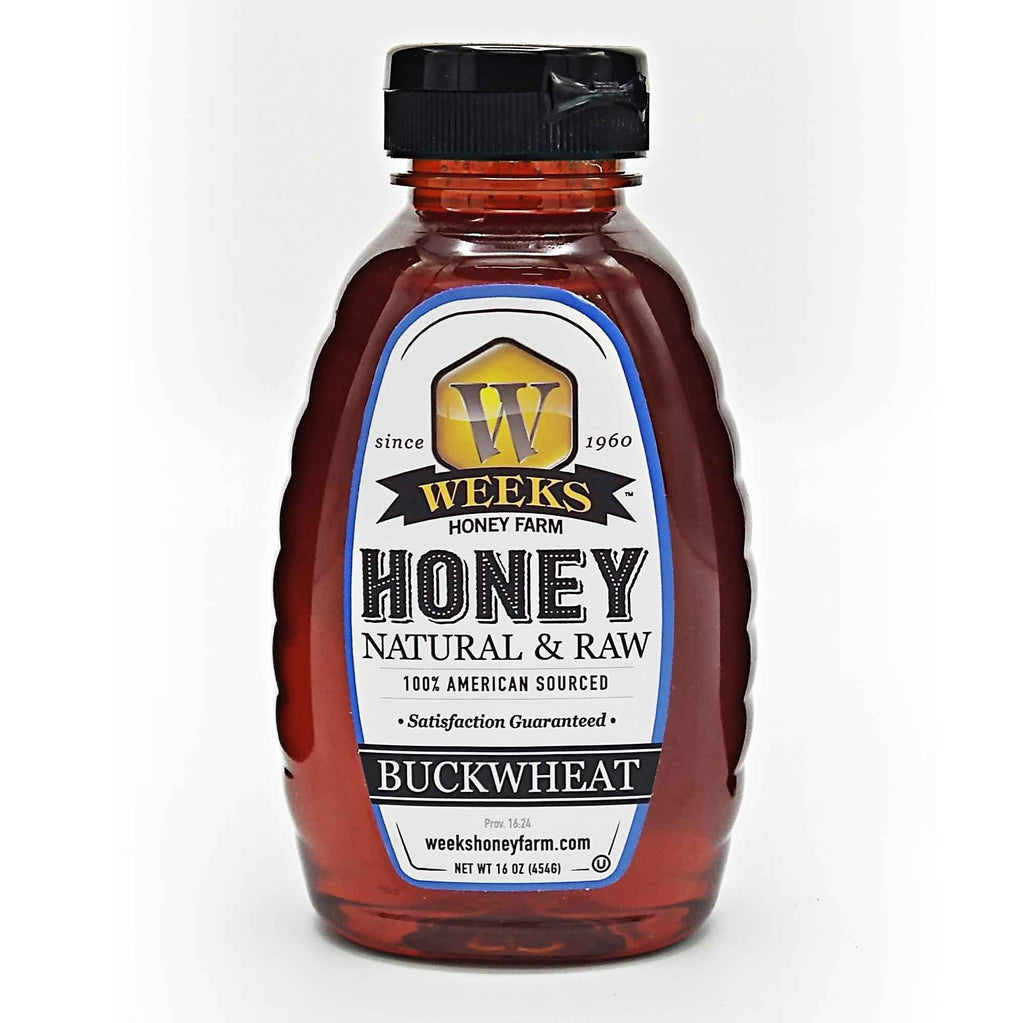 Raw Buckwheat Honey - Pure, All-Natural, Antioxidant-Rich, Dark & | Weeks Honey Farm