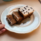 Mini Banana & Chocolate Chip Bread Loaf with Brown Butter Glaze