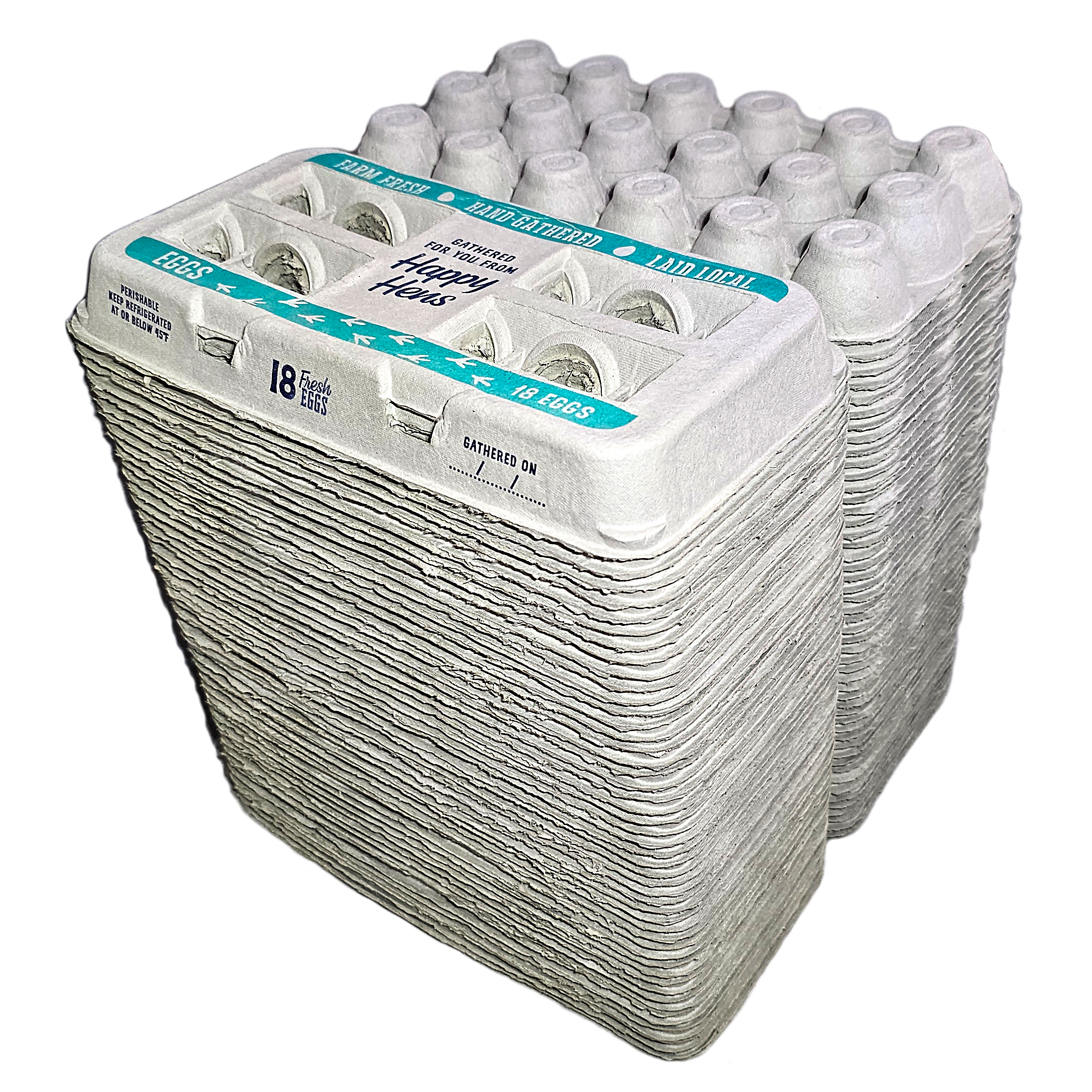 Henlay 18-Pack Egg Cartons for Farm Fresh Eggs – Durable & Reusable Egg Carton, 50 Pack