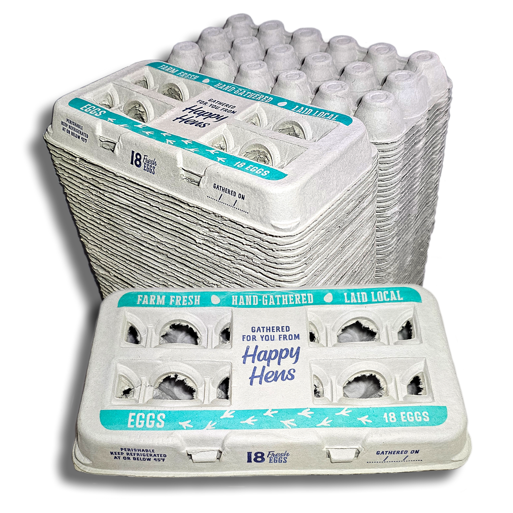 Henlay 18-Pack Egg Cartons for Farm Fresh Eggs – Durable & Reusable Egg Carton, 50 Pack