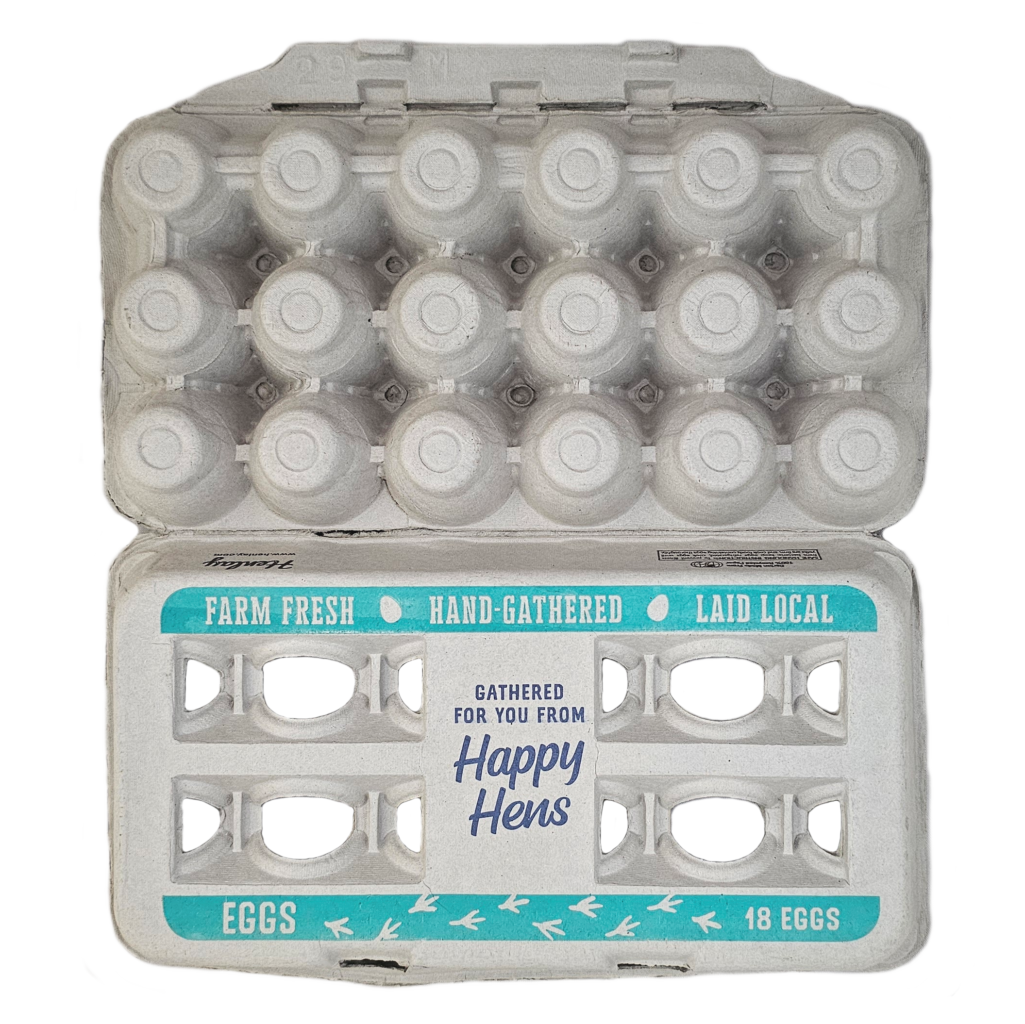 Henlay 18-Pack Egg Cartons for Farm Fresh Eggs – Durable & Reusable Egg Carton, 50 Pack
