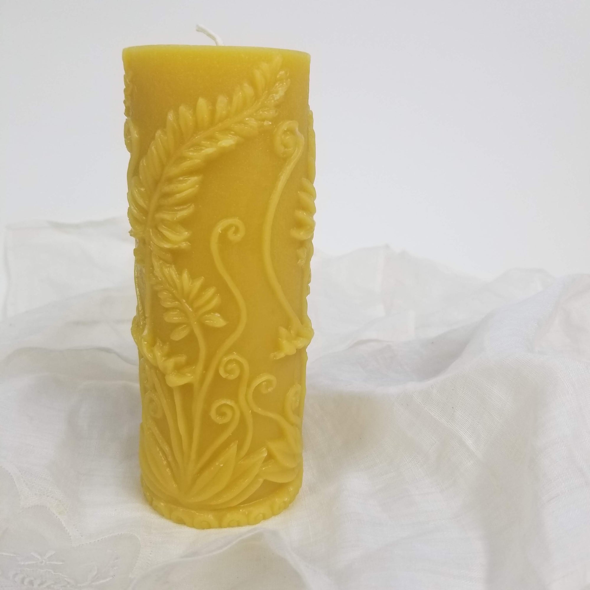 Fern Pillar - Large | Beeswax Candle