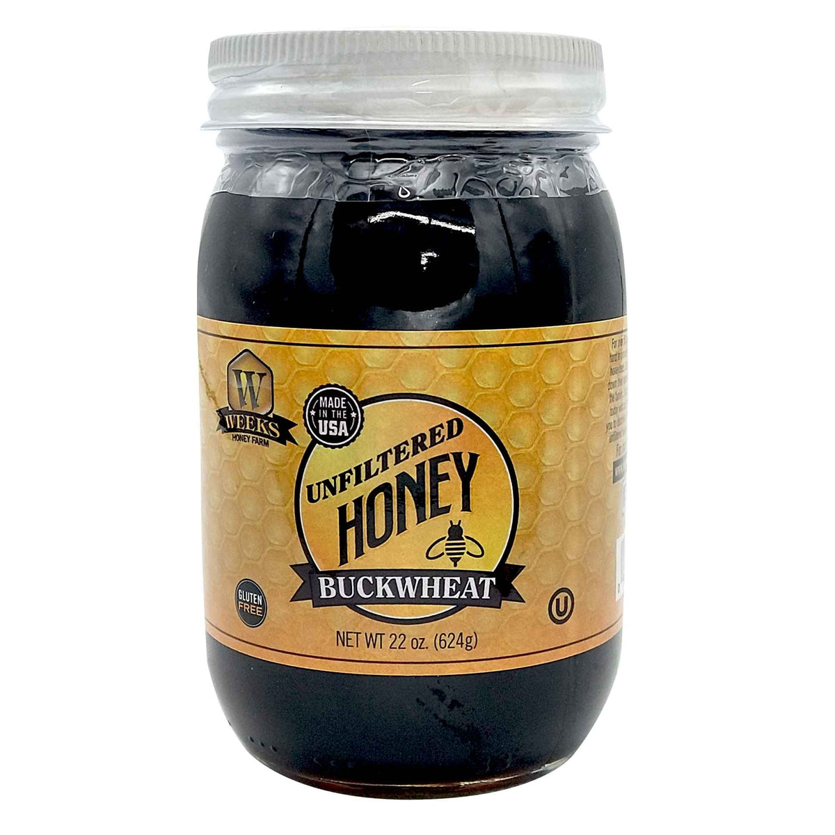 Raw Buckwheat Honey - Pure, All-Natural, Antioxidant-Rich, Dark & | Weeks Honey Farm