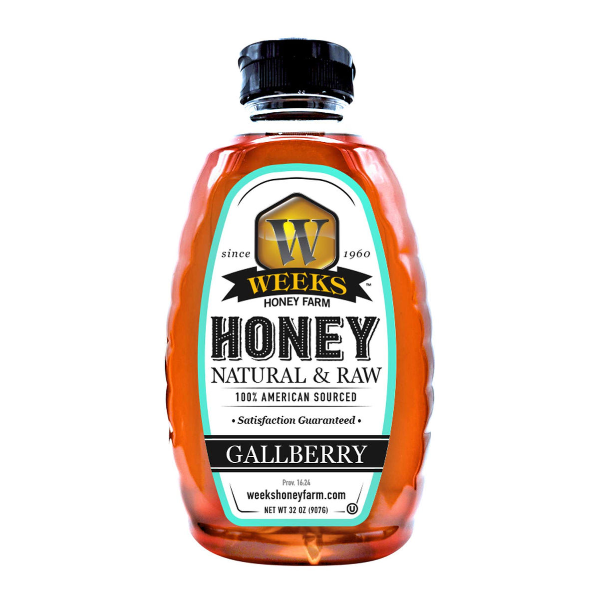 Our Best All-Natural Pure Raw Gallberry Honey | Weeks Honey Farm
