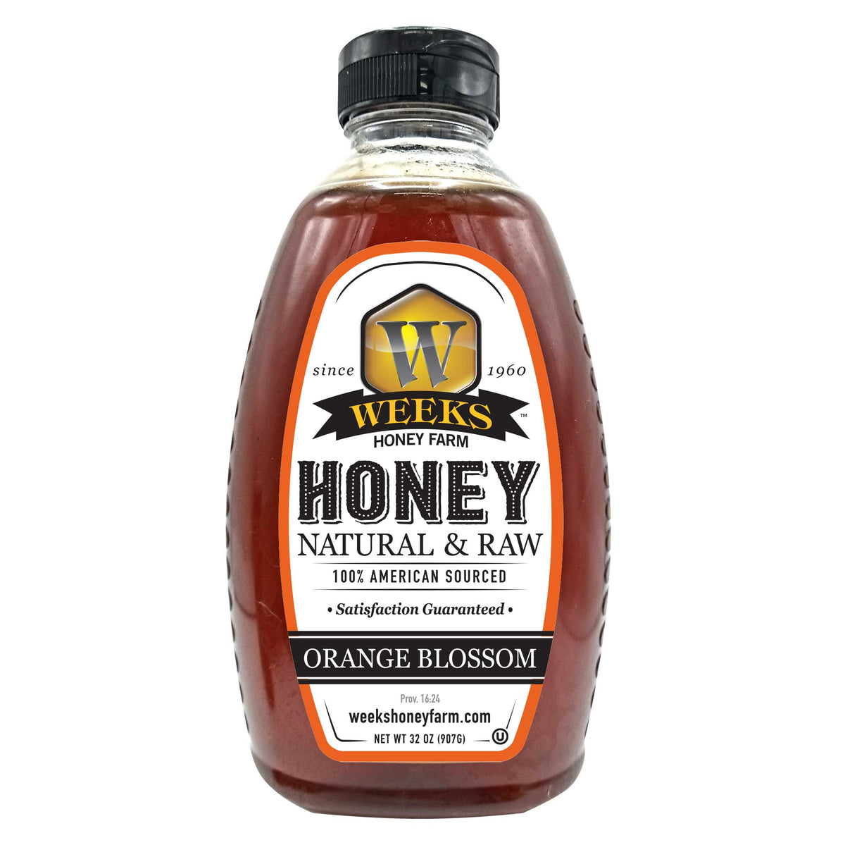 Raw Florida Orange Blossom Honey | Light Citrus-Floral Flavor