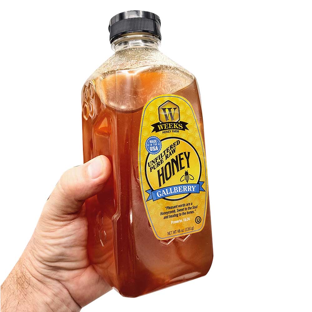 Our Best All-Natural Pure Raw Gallberry Honey | Weeks Honey Farm