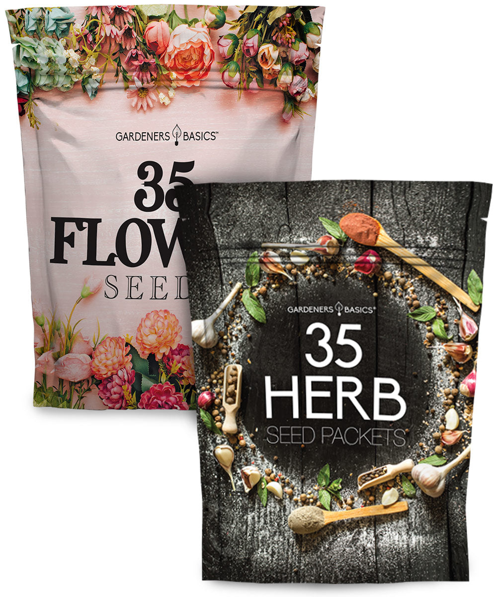 Gardening Gifts 70-Variety Seed Pack: 35 Herb & 35 Flower Seeds Plant Gifts For Sale