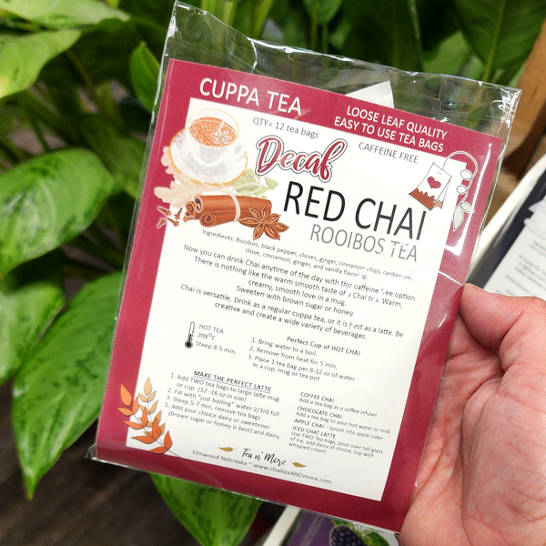 Decaf Red Rooibos Chai -  CUPPA Tea Bags