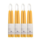 Hand-Dipped Beeswax Taper Candles - Bulk 4-Pair Bundle