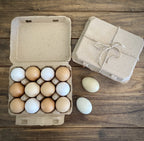 Henlay Vintage Blank Egg Cartons, Classic 3x4 Design, 2 Colors, 25, 65, 75, or 200 Pack