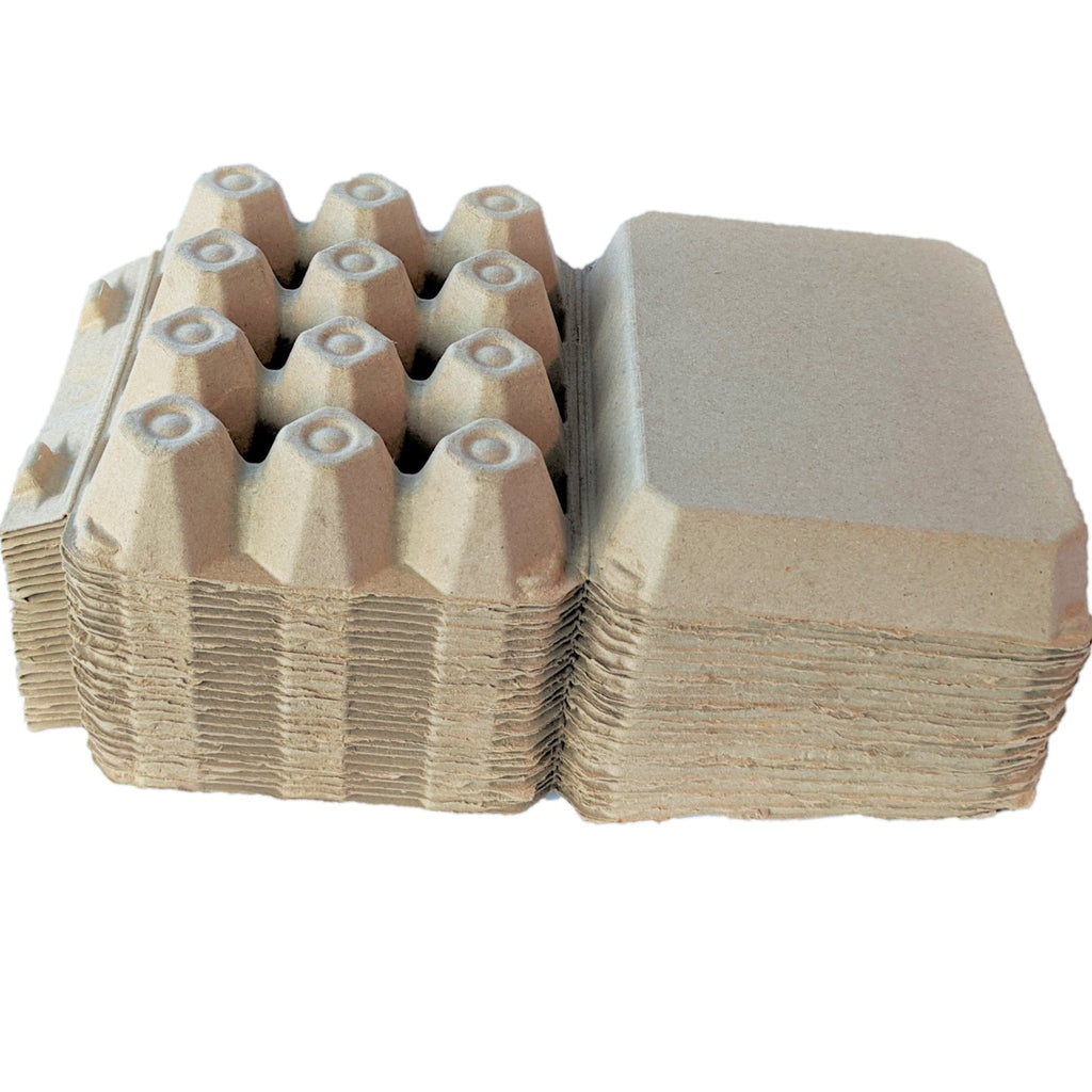 Henlay Vintage Blank Egg Cartons, Classic 3x4 Design, 2 Colors, 25, 65, 75, or 200 Pack