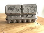 Split-Apart Egg Cartons - Securely Holds 6 or 12 Extra Large Eggs