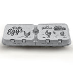 Split-Apart Egg Cartons - Securely Holds 6 or 12 Extra Large Eggs