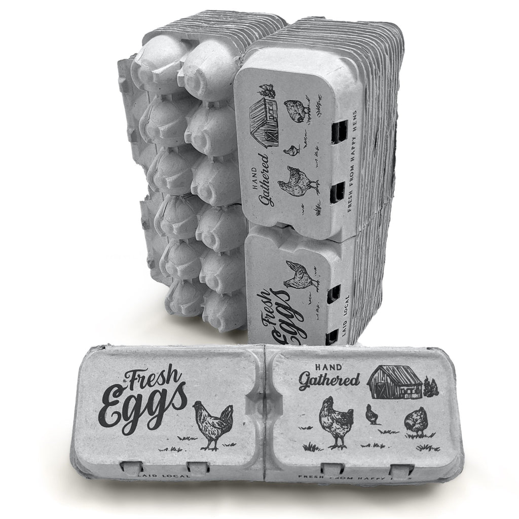 Split-Apart Egg Cartons - Securely Holds 6 or 12 Extra Large Eggs