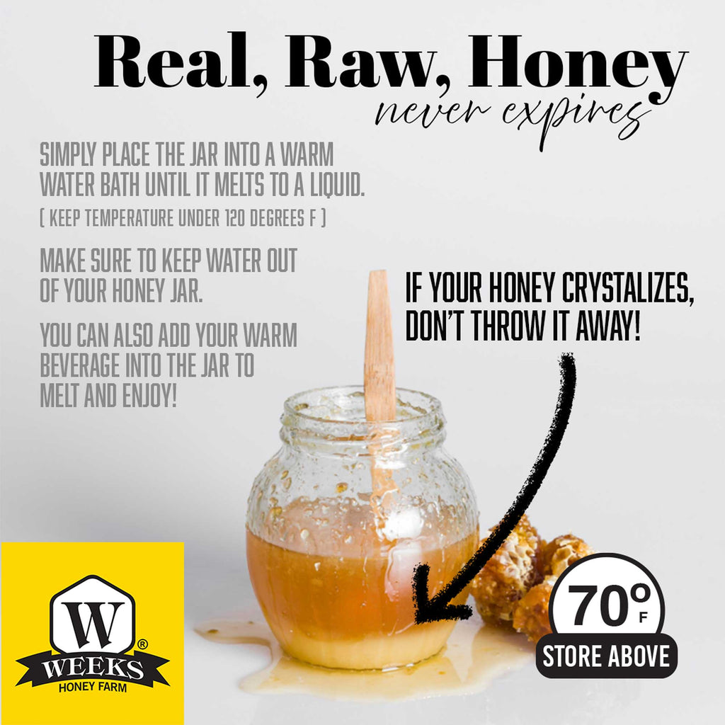 Our Best All-Natural Pure Raw Gallberry Honey | Weeks Honey Farm