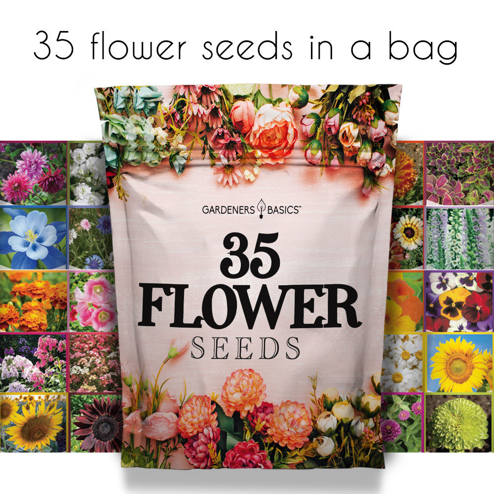 Wildflower, Perennial, & Annual Flower Seed Kit | 35 Variety Pack