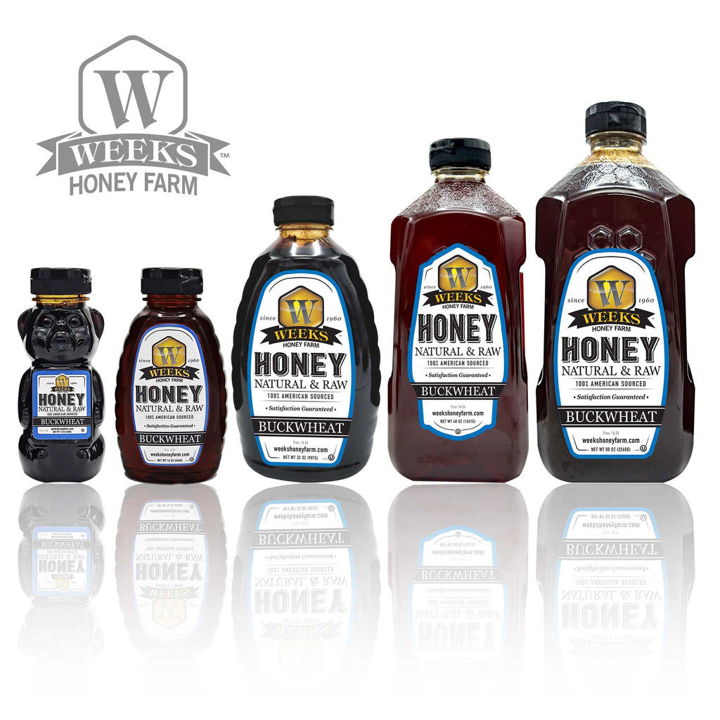 Raw Buckwheat Honey - Pure, All-Natural, Antioxidant-Rich, Dark & | Weeks Honey Farm