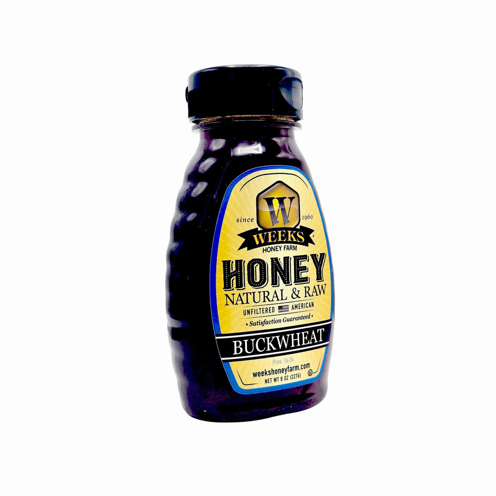 Raw Buckwheat Honey - Pure, All-Natural, Antioxidant-Rich, Dark & | Weeks Honey Farm