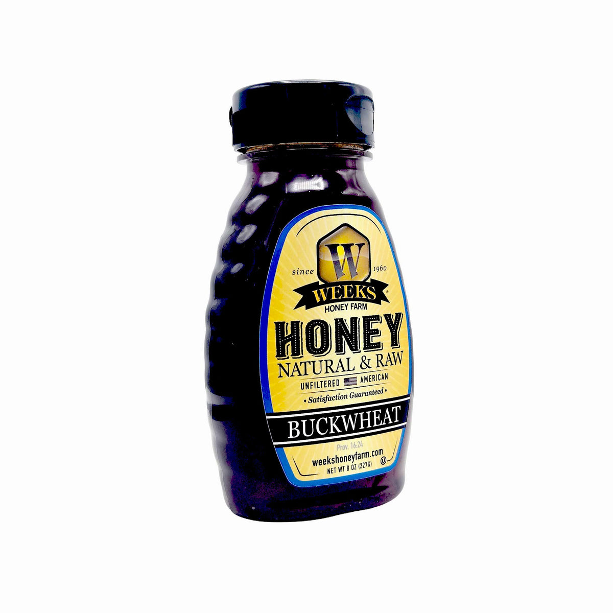 Raw Buckwheat Honey - Pure, All-Natural, Antioxidant-Rich, Dark & | Weeks Honey Farm