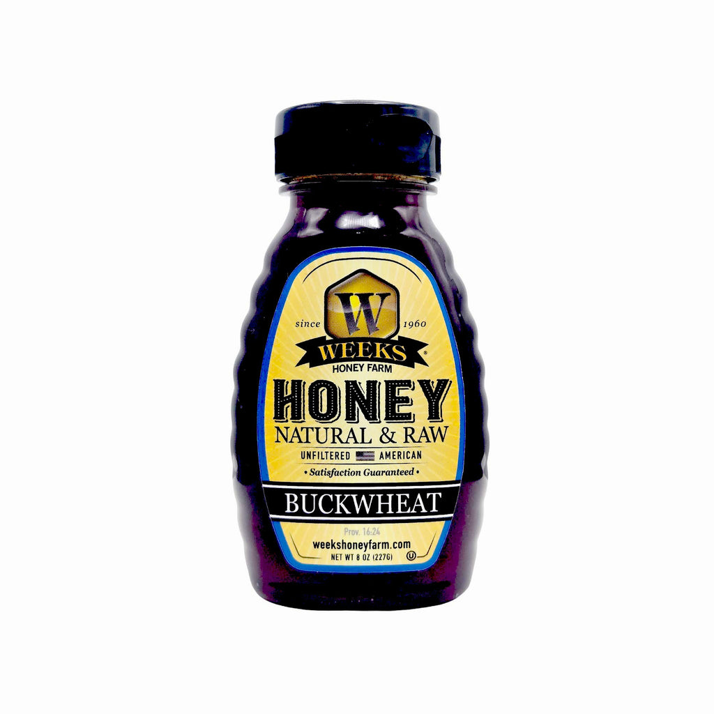 Raw Buckwheat Honey - Pure, All-Natural, Antioxidant-Rich, Dark & | Weeks Honey Farm