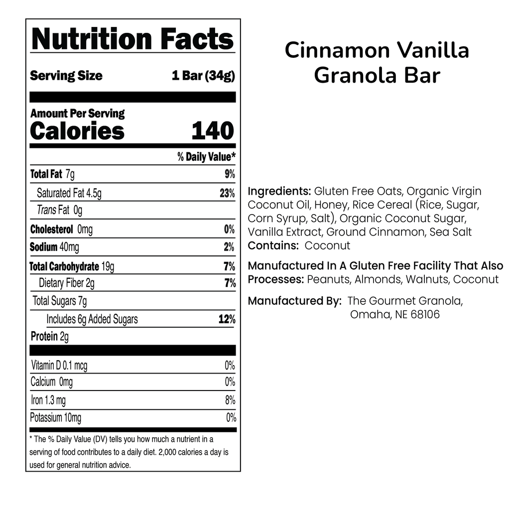 Cinnamon Vanilla Granola Bars