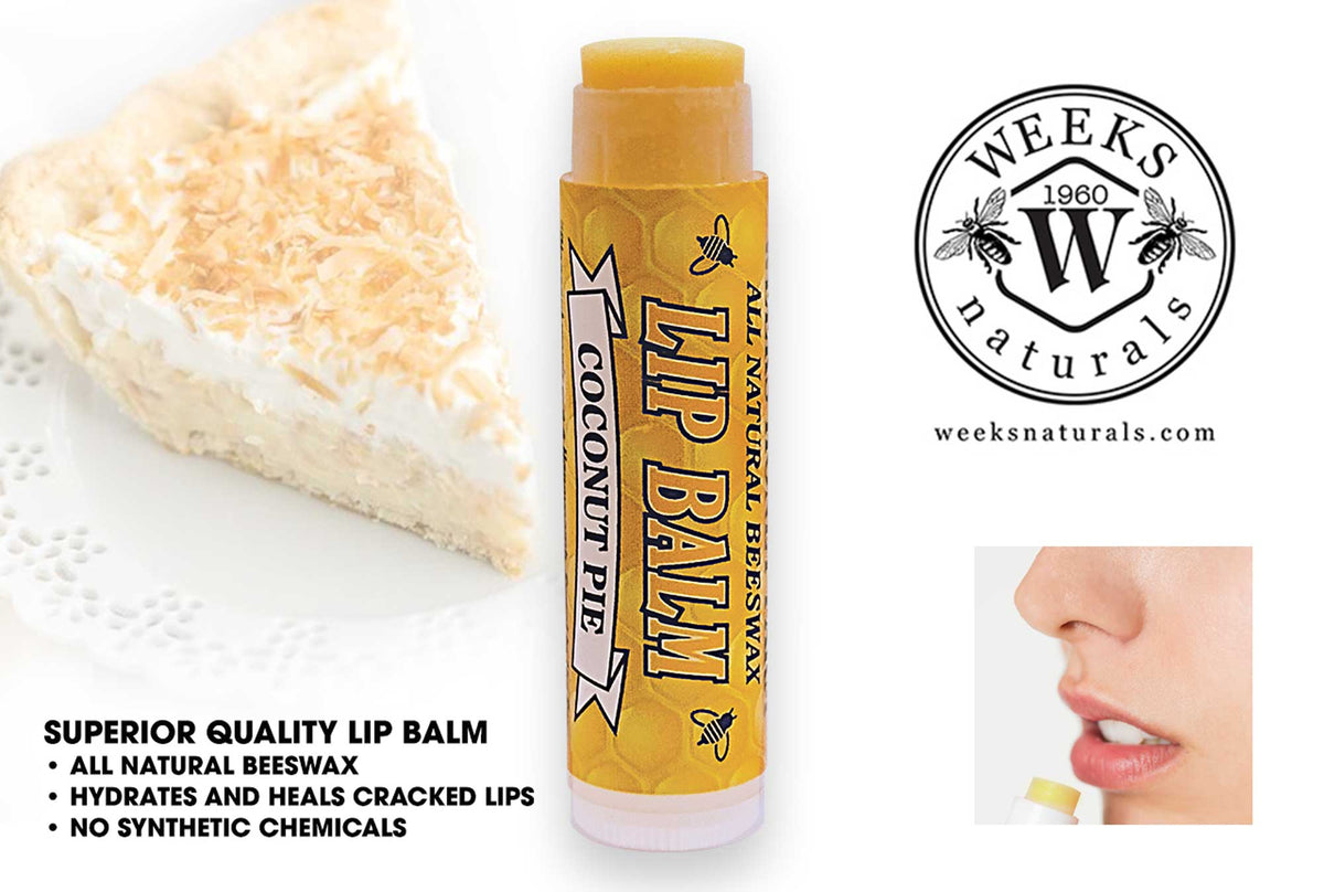 Beeswax Lip Balm | Singles, Twin Packs & Cases | Weeks Honey Farm