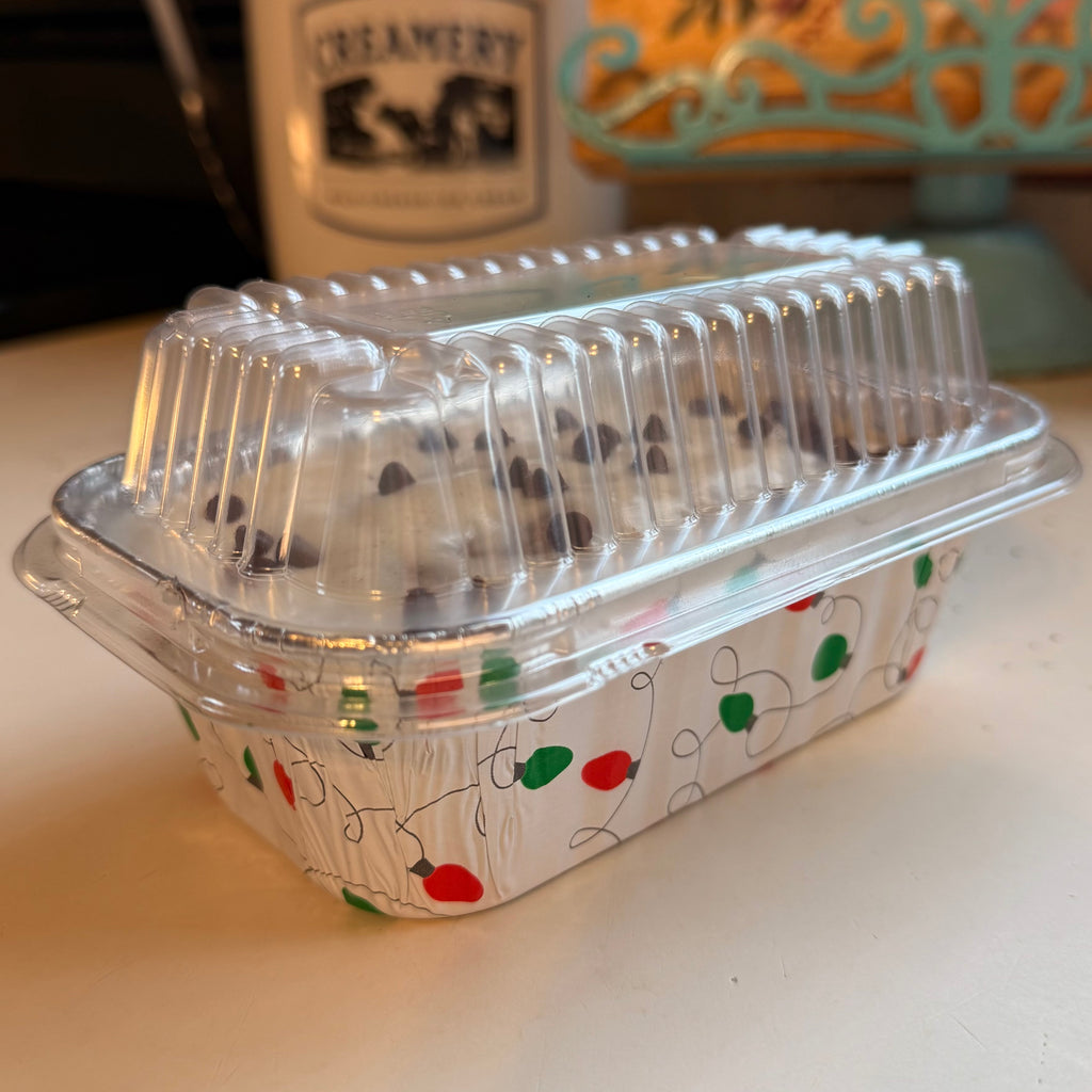 Mini Banana & Chocolate Chip Bread Loaf with Brown Butter Glaze