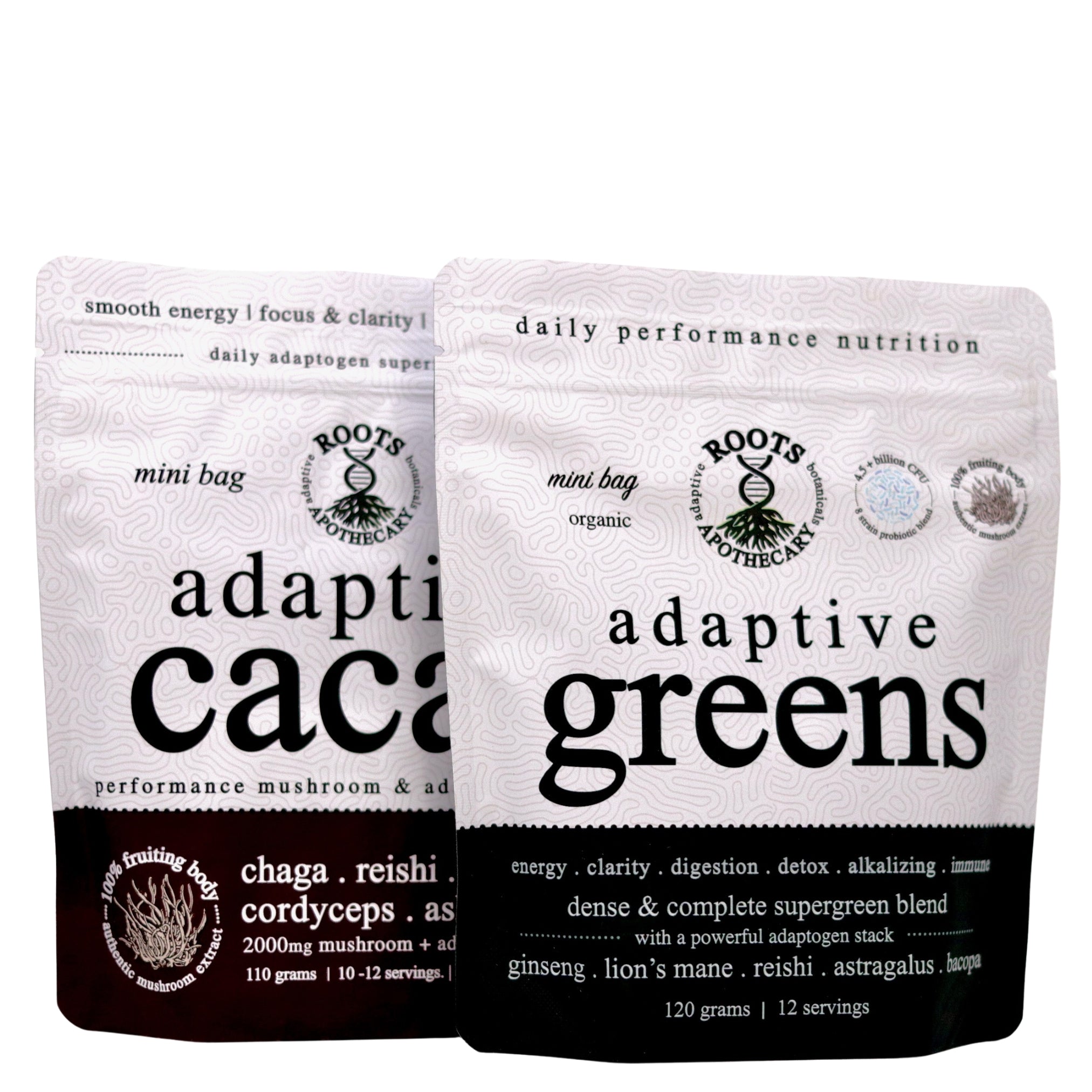 adaptive greens + cacao stack