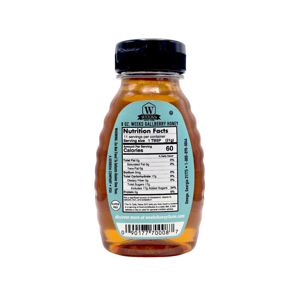 Our Best All-Natural Pure Raw Gallberry Honey | Weeks Honey Farm