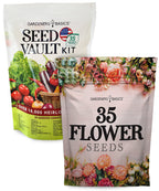 All-in-One Heirloom Garden Kit: 70 Seeds for Vegetables and Wildflowers Galore