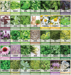 Gardening Gifts 70-Variety Seed Pack: 35 Herb & 35 Flower Seeds Plant Gifts For Sale
