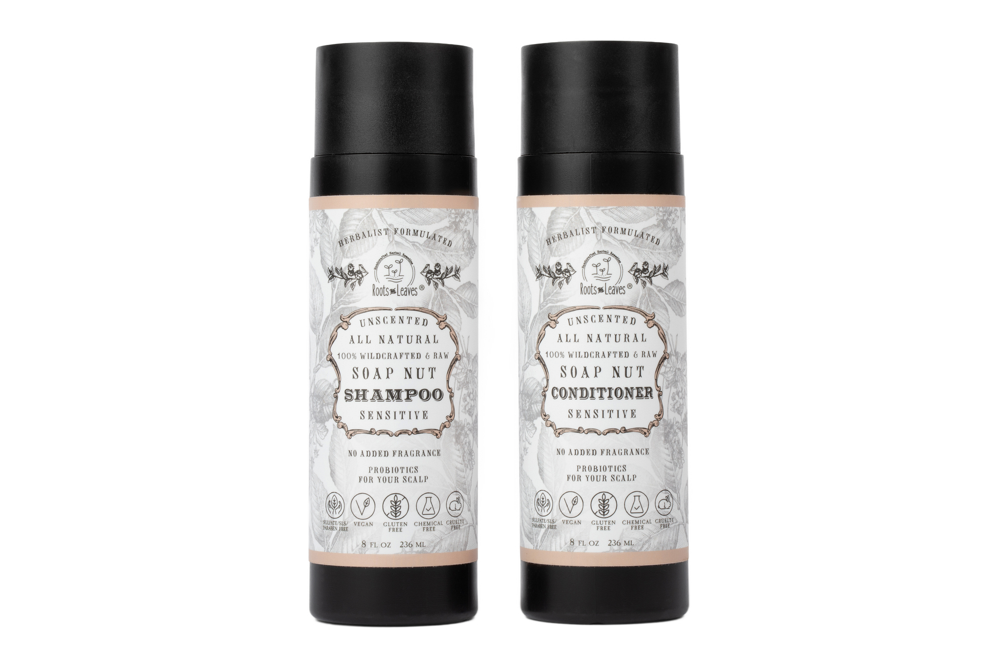 All Natural Soapnut CONDITIONER - UNSCENTED - wild fermented probiotics for your scalp