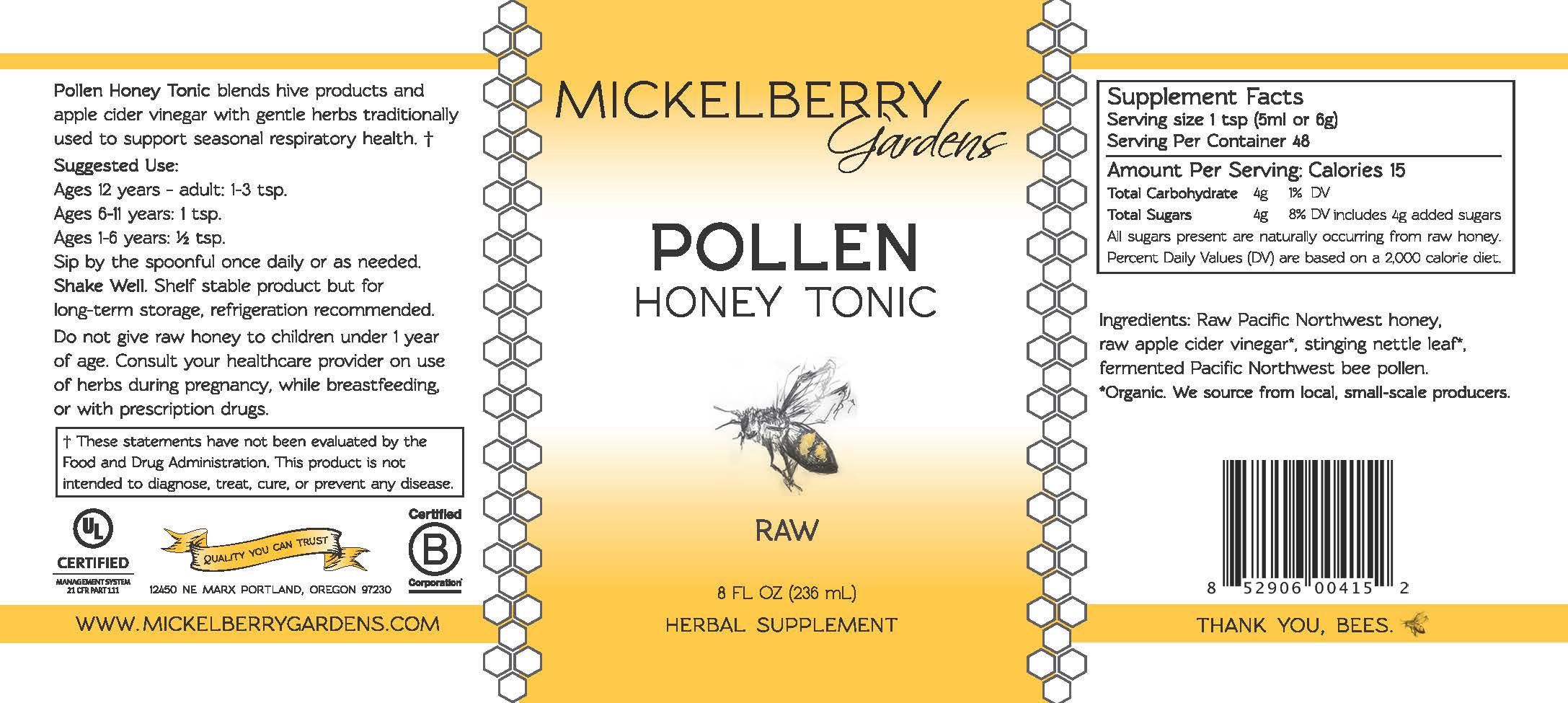 Pollen Honey Tonic