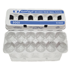 Henlay Jumbo Egg Cartons for 12 Farm Fresh Eggs – Durable & Reusable Egg Carton, 20 or 75 Pack