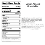 Lemon Almond Granola Bars