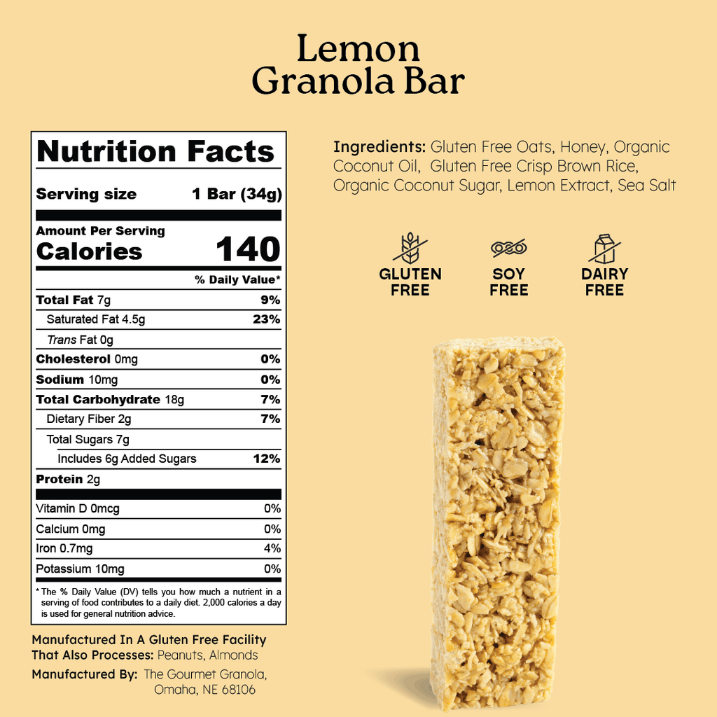 Lemon Granola Bars