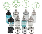 Charcoal Black Soap Pump Lid Kit for Mason Jars