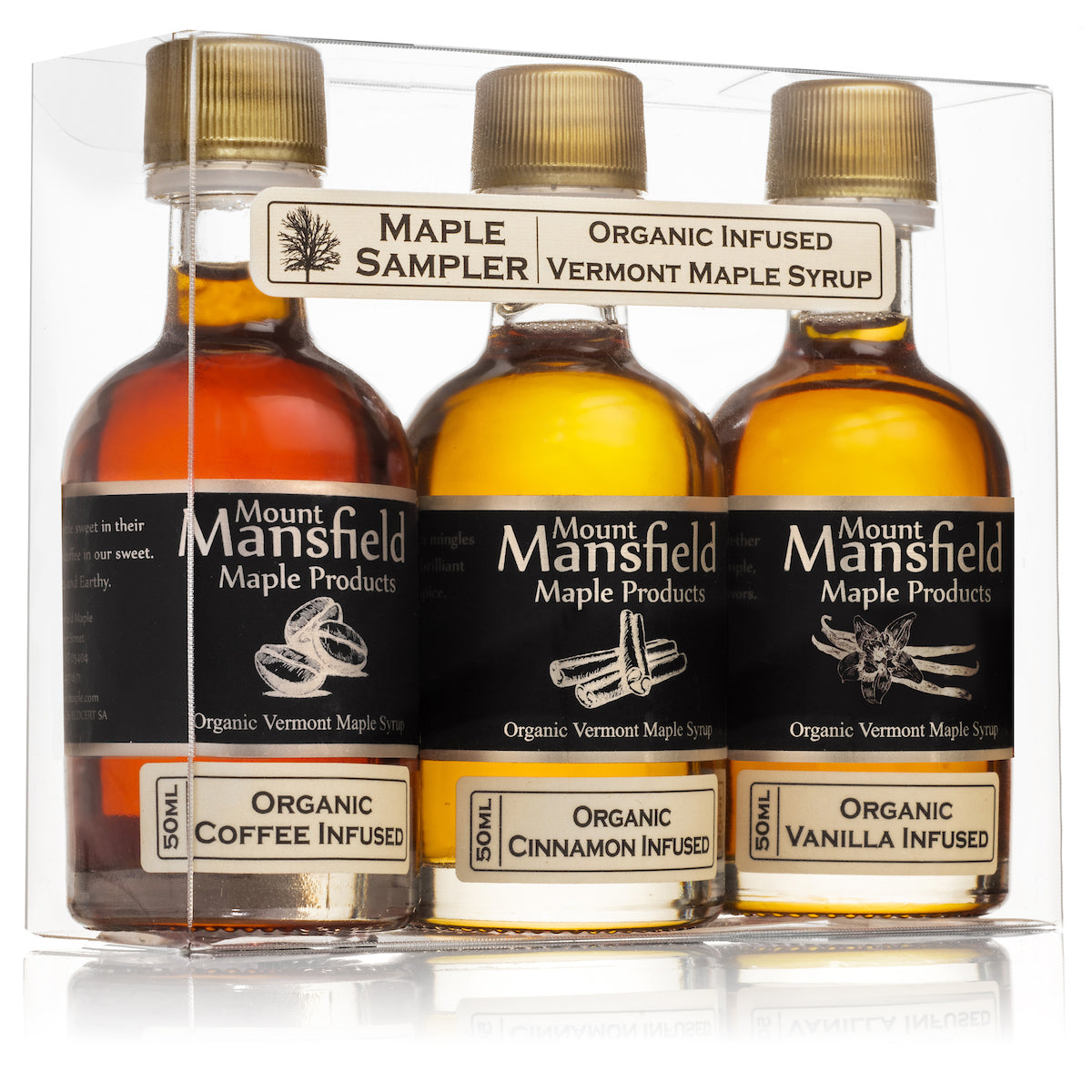 3 pack Infused Vermont Maple Syrup Sampler Set