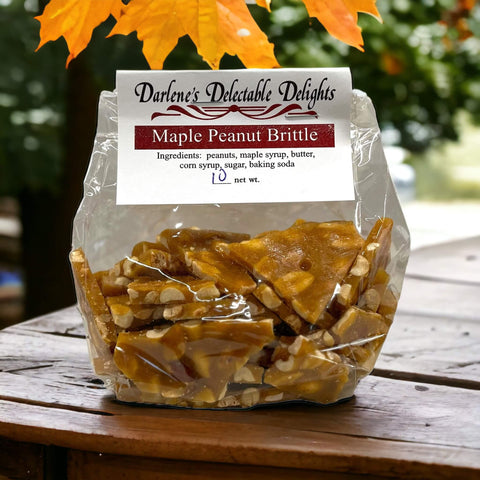 Maple Peanut Brittle or Maple Cashew Brittle