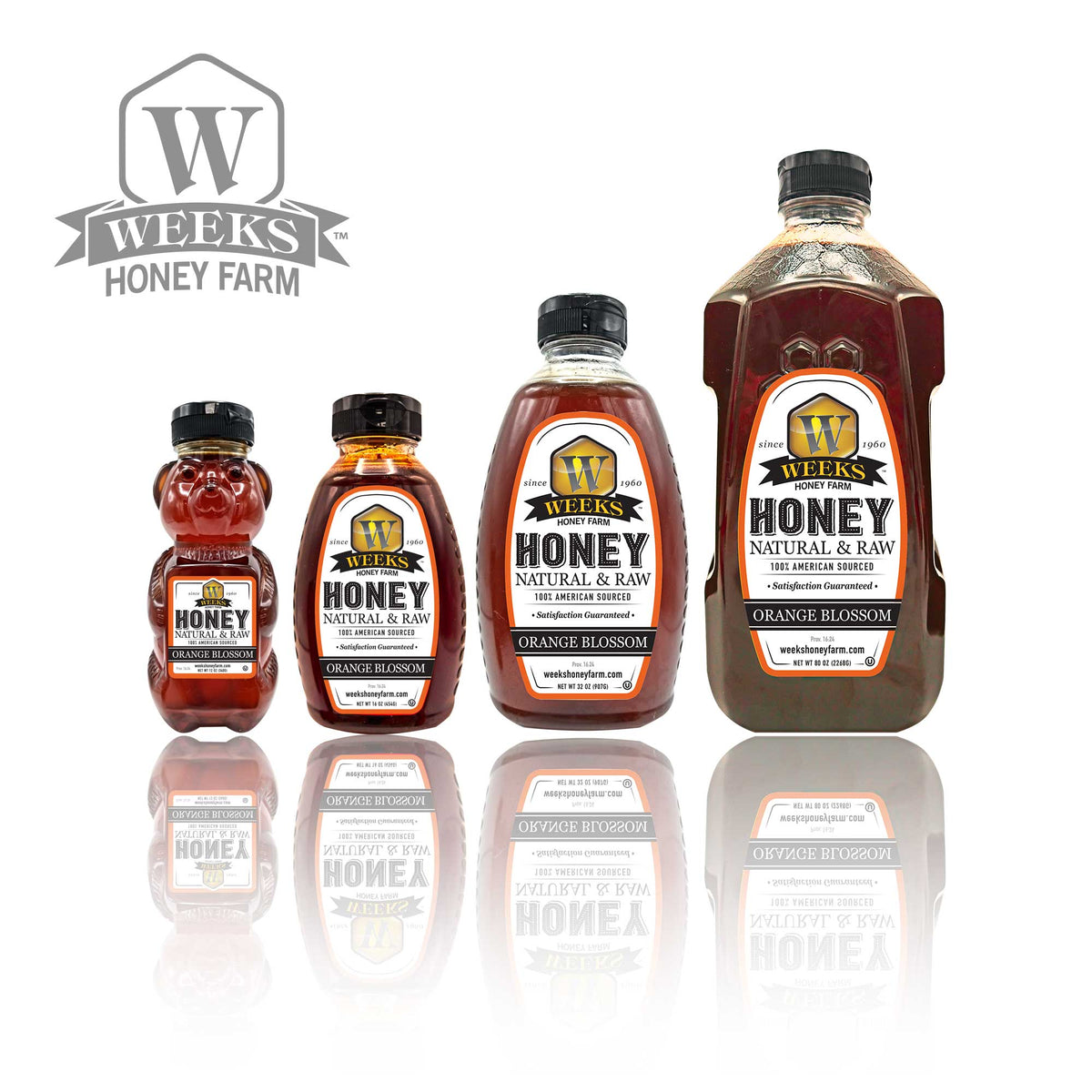 Raw Florida Orange Blossom Honey | Light Citrus-Floral Flavor