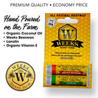Beeswax Lip Balm | Singles, Twin Packs & Cases | Weeks Honey Farm