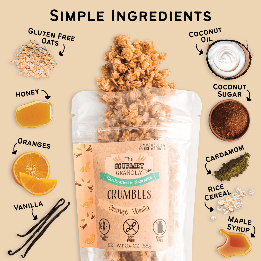 Orange Vanilla (Orange Cardamom) Crumbles