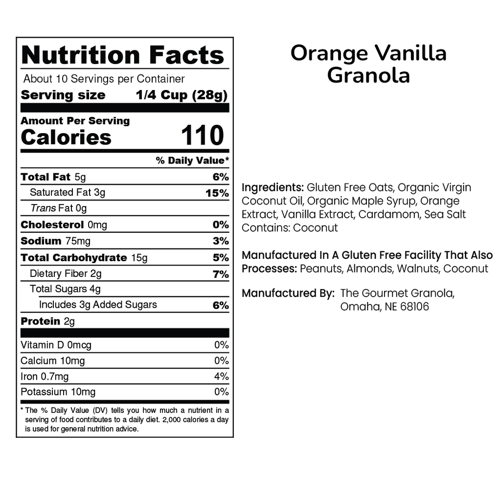 Orange Vanilla (Orange Cardamom) Granola