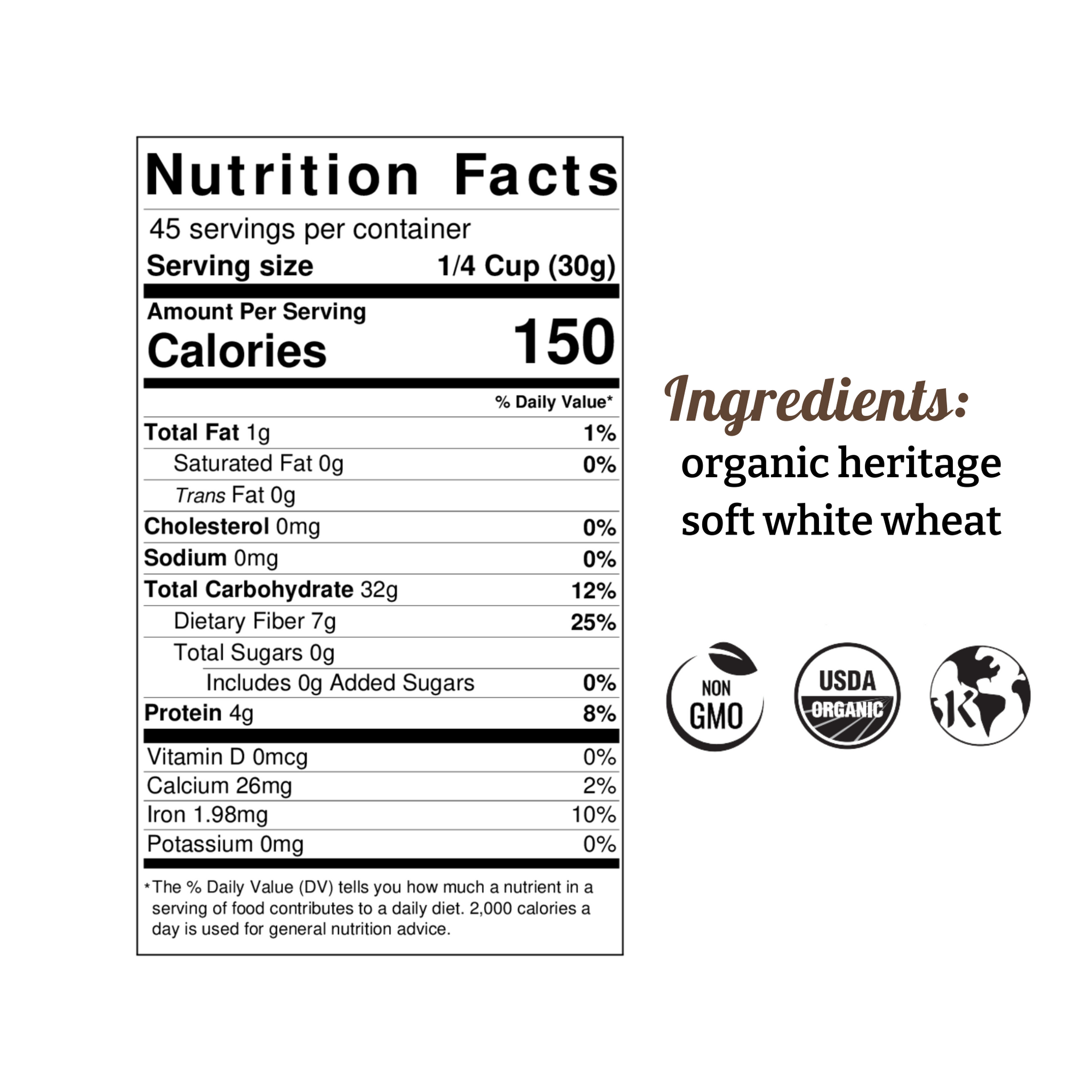 Ultra-Fine Heritage Whole Wheat Pastry Flour