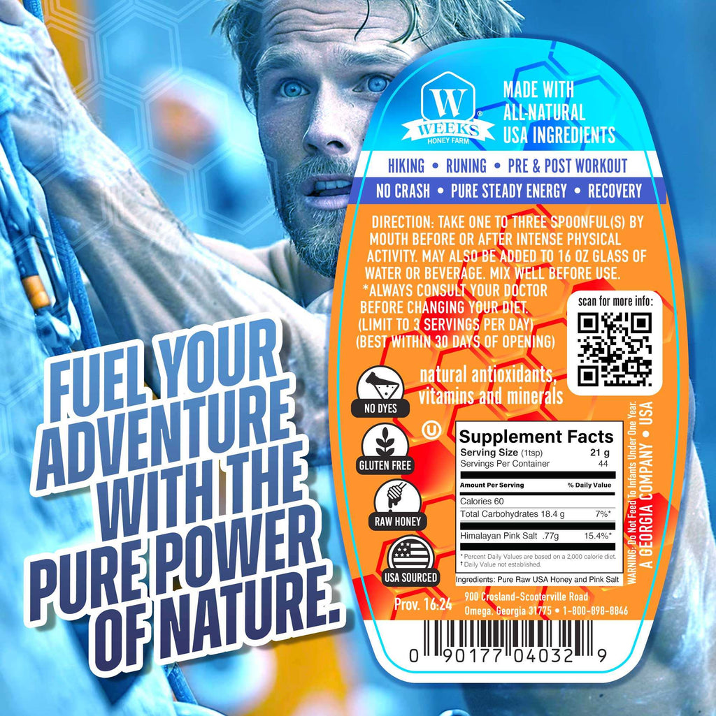 Surge Honey™ – Pure Raw Energy & Electrolyte Boost for Pre/Post | Weeks Honey Farm