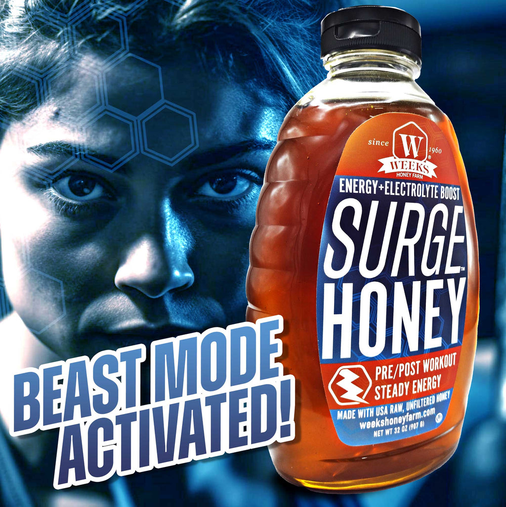 Surge Honey™ – Pure Raw Energy & Electrolyte Boost for Pre/Post | Weeks Honey Farm