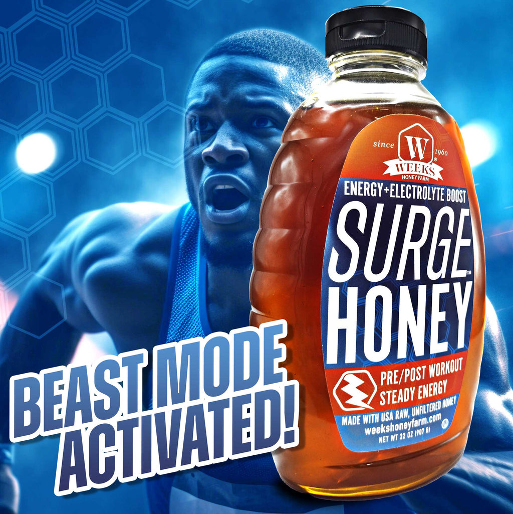 Surge Honey™ – Pure Raw Energy & Electrolyte Boost for Pre/Post | Weeks Honey Farm