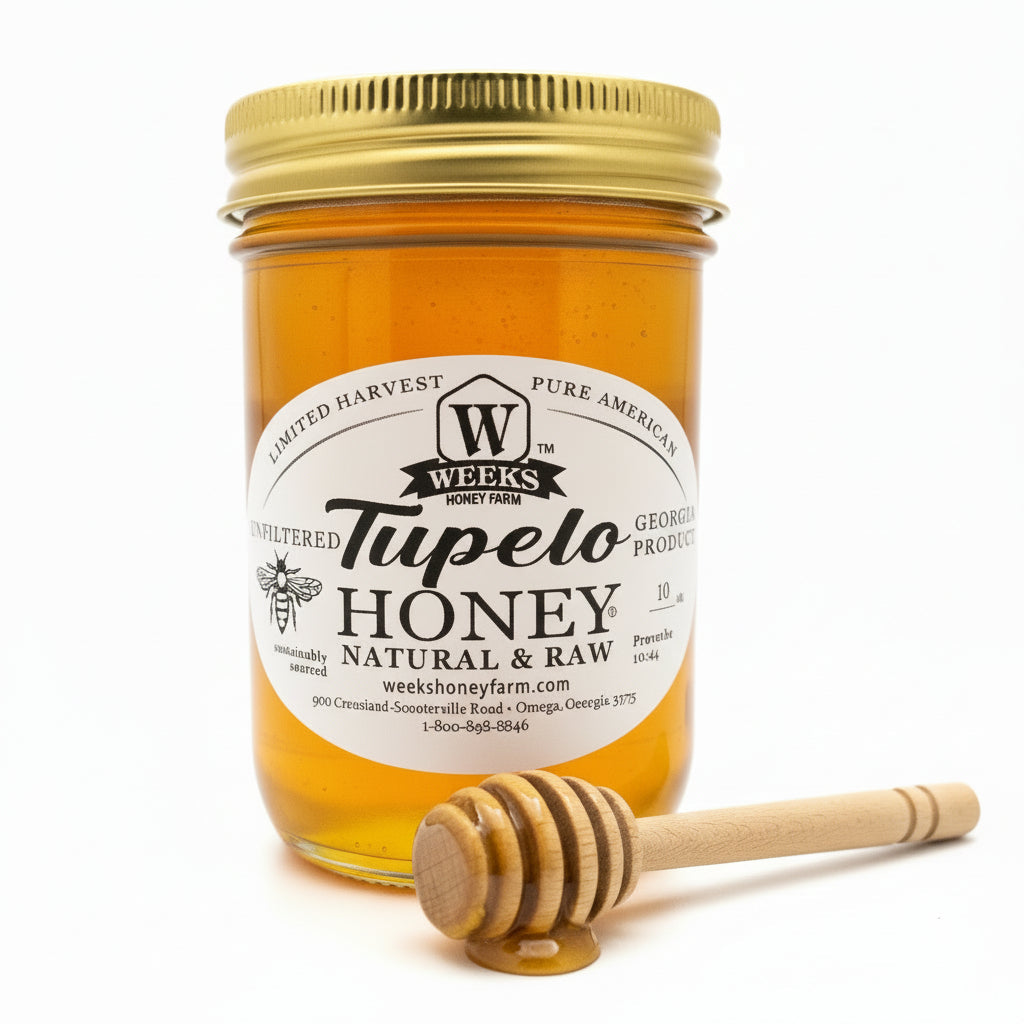 Raw Georgia Tupelo Honey | Buttery-Smooth Honey